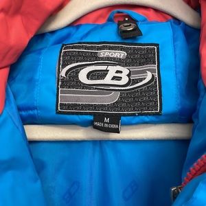CB sports blue snowboarding jacket